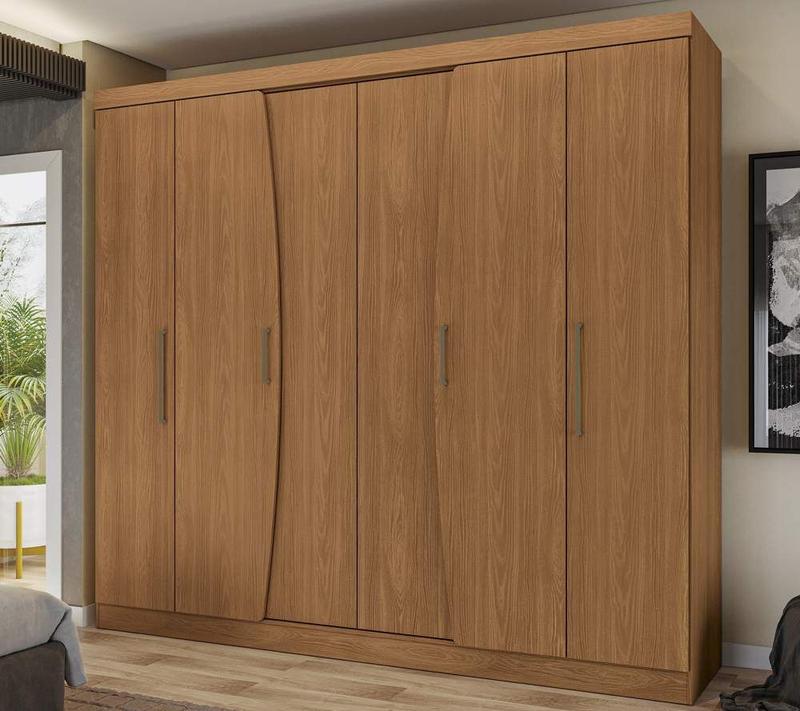 Guarda Roupa 240cm 06 portas e 03 gavetas M556 Kappesberg - Guarda